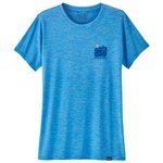 Patagonia Tee-shirt Capilene Cool Daily Graphic Shirt Waters Vessel Blue X-Dye Présentation