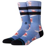 Stance Chaussettes Crew Sock Surfing Santa Crew Blue Présentation