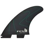 Fcs Ailerons Surf II Yago Dora Pc Tri Fins Large Green Black Présentation