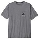 Patagonia Tee-shirt Chouinard Crest Pocket Responsibili-Tee Gravel Heather Présentation