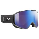 Julbo Masque de Ski Cyrius Noir Reactiv High Mountain Flash Bleu Présentation