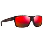 Maui Jim Lunettes de soleil Uila Havane Foncé Mat Orange Hawaii Lava Minéral Superthin Présentation