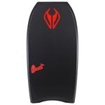 Nmd Board de Bodyboard Element Pe + Wrist Leash + Board Cover Black Fluo Red Présentation