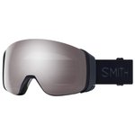 Smith Masque de Ski 4D Mag Midnight Navy Chromapop Sun Platinum Mirror + Chromapop Storm Yellow Flash Présentation