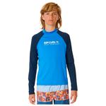 Rip Curl Top Manches Longues Anti-UV Shock UPF 50+ L/S Blue Gum Présentation