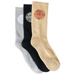 Rip Curl Chaussettes Wetty Crew Sock 3-Pk Khaki Sand Présentation