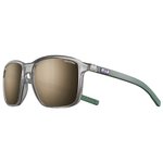 Julbo Lunettes de soleil Creek Translucide Brillant Gris Vert Spectron 3 Polarized Présentation