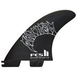 Fcs Ailerons Surf II Mayhem Pc Carbon Tri Driver Fins White Présentation