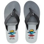 Rip Curl Tongs Ripper Open Toe Black/Grey Présentation