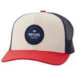 Rip Curl Casquettes Routine Curve Trucker White Navy Red Présentation