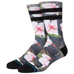 Stance Chaussettes Florals Socks Laulima Black Présentation