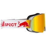 Red Bull Spect Masque de Ski Soar Matt White Orange Red Mirror Présentation