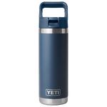 Yeti Gourde Rambler 18 Oz (532 ml) Straw Bottle Navy Présentation