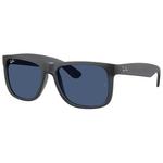 Ray Ban Lunettes de soleil RB4165 Justin Classic Mat Grey Opaline Dark Blue Présentation
