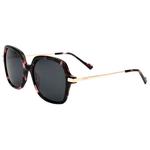Binocle Eyewear Lunettes de soleil Marbella Shiny Gold Pink Tortoise Gradient Grey Polarized Présentation