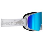 Red Bull Spect Masque de Ski Rush Matt White Smoke Ice Blue Mirror Présentation