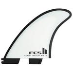 Fcs Ailerons Surf II Harley Mid Tri-Quad PC White Présentation
