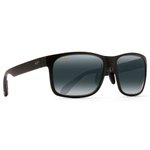 Maui Jim Lunettes de soleil Red Sands Noir Matte Gris Neutre MauiPure Présentation