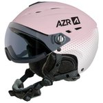 AZR Casque visière Pluton Visor Mat Rose Blanc Gris Mirror Présentation