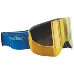 Moken Vision Masque de Ski One Blue Gold Orange Flash Gold + Pink Revo Orange Red Présentation