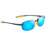 Maui Jim Lunettes de soleil Hookipa Ultra Asian Fit Matte Solid Dark Blue Blue Hawaii MauiUltra Présentation