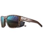 Julbo Lunettes de soleil Shield M Translucide Brillant Marron Marron Mat Reactiv 2-4 Polarized Présentation