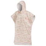 After Essentials Poncho Surf Beach Poncho Japan Waves Soft Pink Présentation