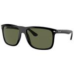 Ray Ban Lunettes de soleil RB4547 Boyfriend Two Polished Black Green Polar Présentation