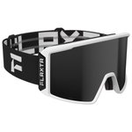 Flaxta Masque de Ski Evoke Black White Black Mirror Lens Présentation
