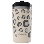 Qwetch Mug Travel Mug 350 ml Leopard Sable Présentation