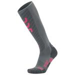 Uyn Chaussettes de ski Woman Ski Evo Race One Socks Grey Pink Présentation