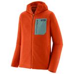 Patagonia Polaire M's R1 Air Full Zip Hoody Coal Orange Présentation