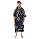 All-In Poncho Surf V-Poncho Men Beach Crew Matis Black Présentation