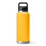 Yeti Gourde Rambler 46 Oz Bottle Chug Alpine Yellow Présentation