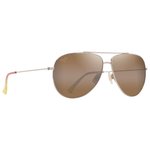 Maui Jim Lunettes de soleil Hauoli XL Doré Clair Bbrillant Orange Jaune Bronze HCL MauiPure Présentation
