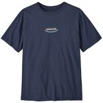 Patagonia Tee-shirt '95 Oval Logo Navy Kaleido Présentation