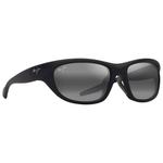 Maui Jim Lunettes de soleil Haulani Asian Fit Matte Black Neutral Grey Mineral Superthin Présentation