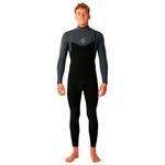 Rip Curl Combinaison Surf Flashbomb Chest Zip 5/3 Charcoal Grey Présentation