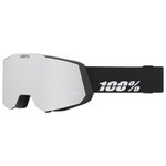 100% Masque de Ski Snowcraft Essential Black Hiper Silver Mirror + Hiper Turquoise Mirror Présentation