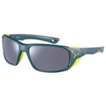 Cebe Lunettes de soleil Jorasses L Petrol Lime Matte Zone Brown Cat.4 Silver Présentation
