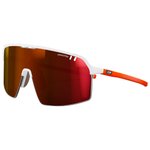 Julbo Lunettes de soleil Intensity Mat Blanc Orange Fluo Reactiv 0-3 High Contrast Présentation