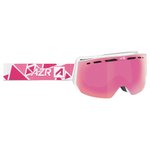 AZR Masque de Ski Sonic Jr Blanc Full Rose Multicouche Présentation