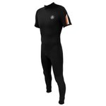 Saint-Jacques Combinaison Intégrale Manches Courtes Clovis 3/2mm Back Zip Black Présentation