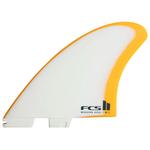 Fcs Ailerons Surf II Modern Keel Performance Glass Mango White Présentation