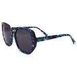 Binocle Eyewear Lunettes de soleil Capri Shiny Turquoise Purple Gradient Grey Polarized Présentation