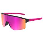 Cebe Lunettes de soleil Outflow Lite Matt Black Pink Rose Red Mirror Présentation