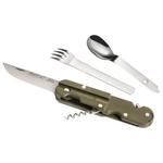 TB Outdoor Couteaux (couverts) Bivouac Set Kaki Présentation
