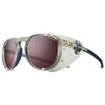 Julbo Lunettes de soleil Millenium Vert Army Translucide Brillant Blanc Bleu Spectron Hd 3 Polarized Présentation