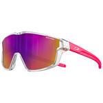 Julbo Lunettes de soleil Fury Mini Translucide Brillant Cristal Rose Fluo Spectron 3 Présentation