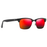 Maui Jim Lunettes de soleil Kawika Brillant Noir Hawaii Lava MauiPure 